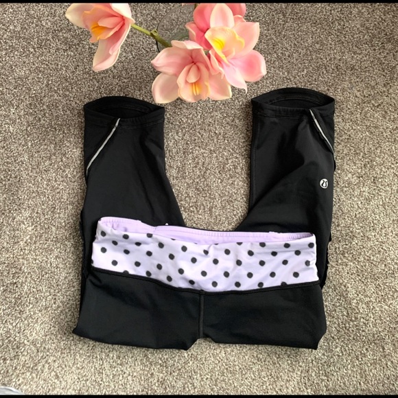 Lululemon Fast and Free Crop sz 6 - Picture 3 of 5